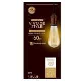 4X BID GE Vintage Style 60W Med Base 1 Bulb A10