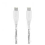 Onn Braided USB C To USB C Cable, White A94