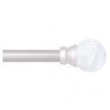 2X/BID! 1/2'Dia 48-84' CrystalEnd Curtain Rod B102