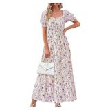 SZ M PRETTYGARDEN Women's Floral Dress  Az32