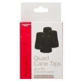 4pk Equate Quad Cane Tips Fits 5/8' Cane A91