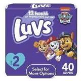 Sz 2 Luvs 40ct Paw Patrol Diapers A105
