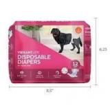 12ct Vibrant Life Sz L Dog Disposable Diapers A103