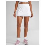SZ M Feathery-Fit Soft High Rise Tennis Skirt AZ32
