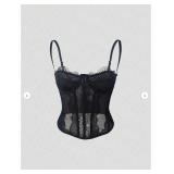 SZ XS Lace Underwire Corset Top AZ32