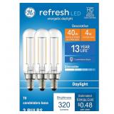 4X GE 40 -Watt EQ T8 Light Bulb 3pk AZ34