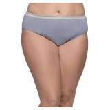Sz 9 2pk FOTL Heather Hi-Cut Briefs, Grey A93