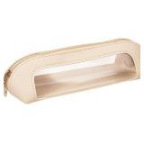 Double Sided Clear Makeup Bag Portable 7.5' White