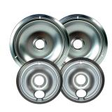Universal Chrome Plated Drip Bowls 5ct AZ23