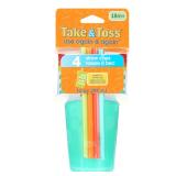 Take & Toss Straw Cups, 10 Oz 4pk AZ28