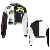 SZ 8 Girls Crop Varsity Jacket AZ23