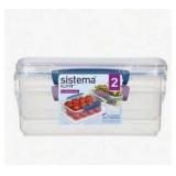 Klip It 2L Plastic Food Storage Containers 2pkAz28