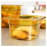 6X Rubbermaidï¿½ FG205P00AMBR 1/6  Pan AZ28