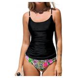 SZ L CUPSHE Women's Tankini Set AZ31