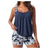 Sz M Hanna Nikole Tankini Swimsuits AZ31