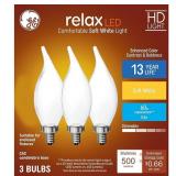 4X GE Relax HD 60w Bulb 3pk AZ3