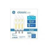 4X/BID 6ct Daylight 60W Candelabra Base Bulb A108