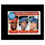1969 Topps #12 Gibson/Jenkins/Singer EX to EX-MT+