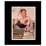 1957 Topps #193 Del Rice VG to VG-EX+