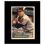 1957 Topps #4 Johnny Logan VG to VG-EX+