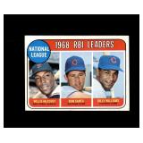 1969 Topps #4 McCovey/Santo/Williams EX-MT to NRMT
