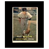 1957 Topps #77 Paul Foytack VG to VG-EX+