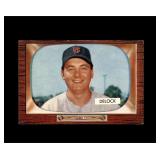 1955 Bowman High #276 Ike Delock EX to EX-MT+