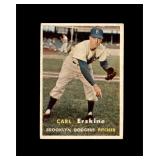 1957 Topps #252 Carl Erskine VG to VG-EX+