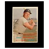 1957 Topps #215 Enos Slaughter EX to EX-MT+