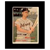 1957 Topps #205 Charley Maxwell VG to VG-EX+