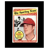 1969 Topps #435 Sam McDowell AS EX to EX-MT+