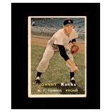 1957 Topps #185 Johnny Kucks VG to VG-EX+