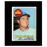 1969 Topps #400 Don Drysdale EX to EX-MT+