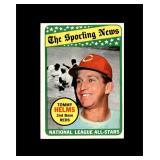 1969 Topps #418 Tommy Helms AS EX to EX-MT+