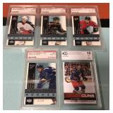 Graded rookie hockey cards