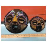 Beaded African masks