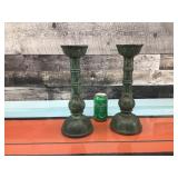 Heavy metal candle holders