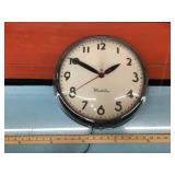 Vtg. Westclox 15" electric wall clock - runs