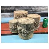 Hide covered drum set