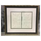 Framed vtg.Calgary ephemera 26.5x23