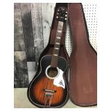 Stella Harmony acoustic guitar-cracks in the back