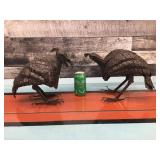 Handmade metal birds