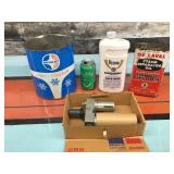 Vtg. tins & hardware
