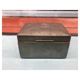 Vtg. English pewter jewelry box
