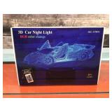 3D Car Night Light - sealed