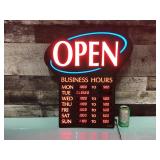 Electronic OPEN sign - works