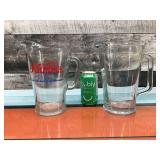 Larhe glass beer pitchers