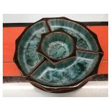 Blue Mountain Pottery divided dish