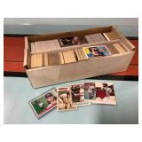 Box of baseball cards