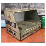 Vtg. Auto-Lite Metal Cabinet w/ Drawer